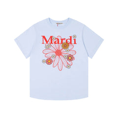 Mardi Daisy Print Summer Casual Cotton Tee Unisex