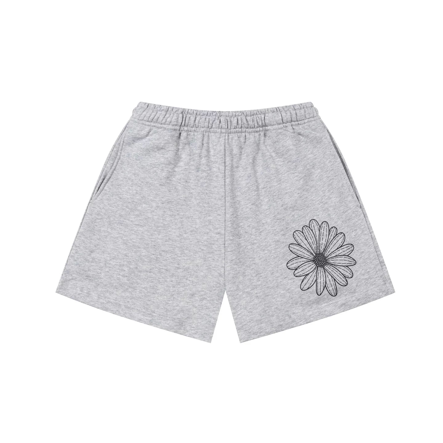 Mardi Flower Print Summer Casual Lounge Cotton Shorts