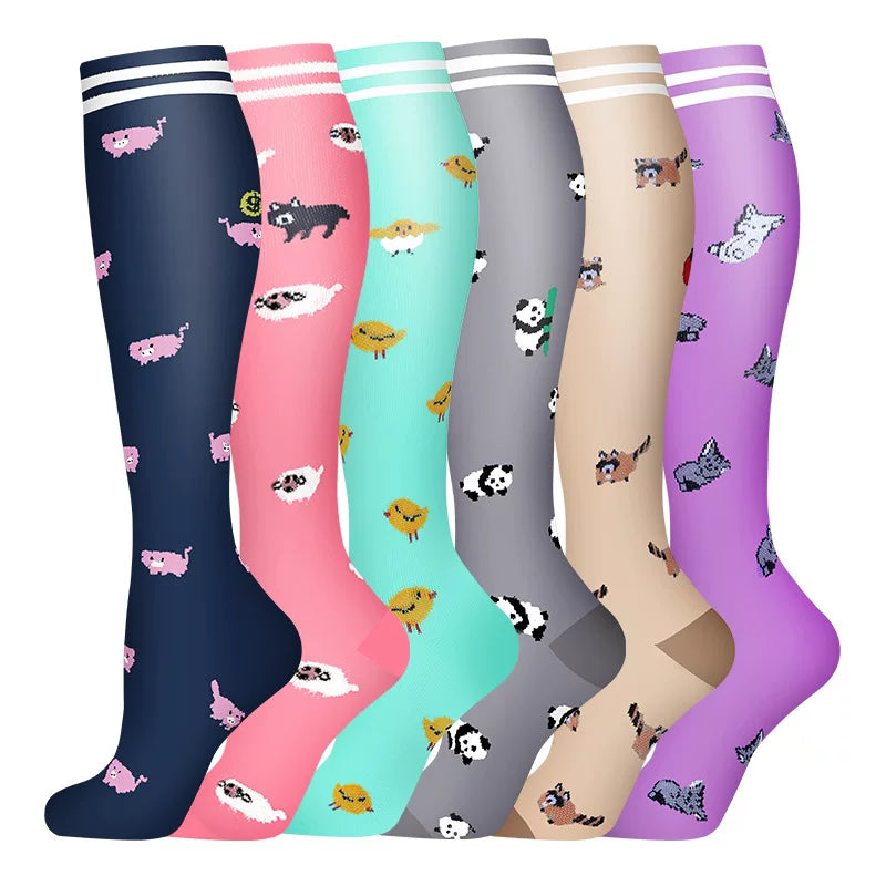Unisex Compression Sports Socks Moisture Wicking Multi Pack