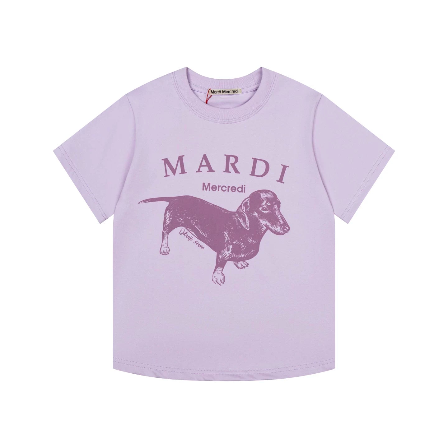Mardi Dachshund Graphic Summer Casual Cotton Tee Unisex