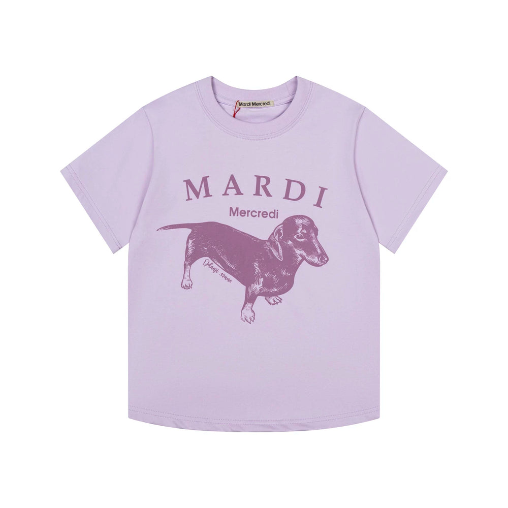 Mardi Dachshund Graphic Summer Casual Cotton Tee Unisex