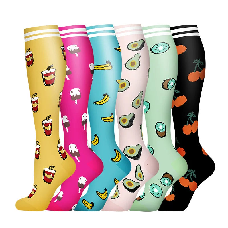 Unisex Compression Sports Socks Moisture Wicking Multi Pack