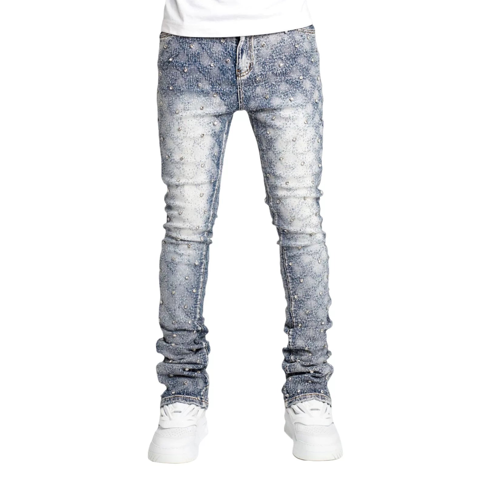Men's Streetwear Casual Straight Leg Pure Cotton Jeans