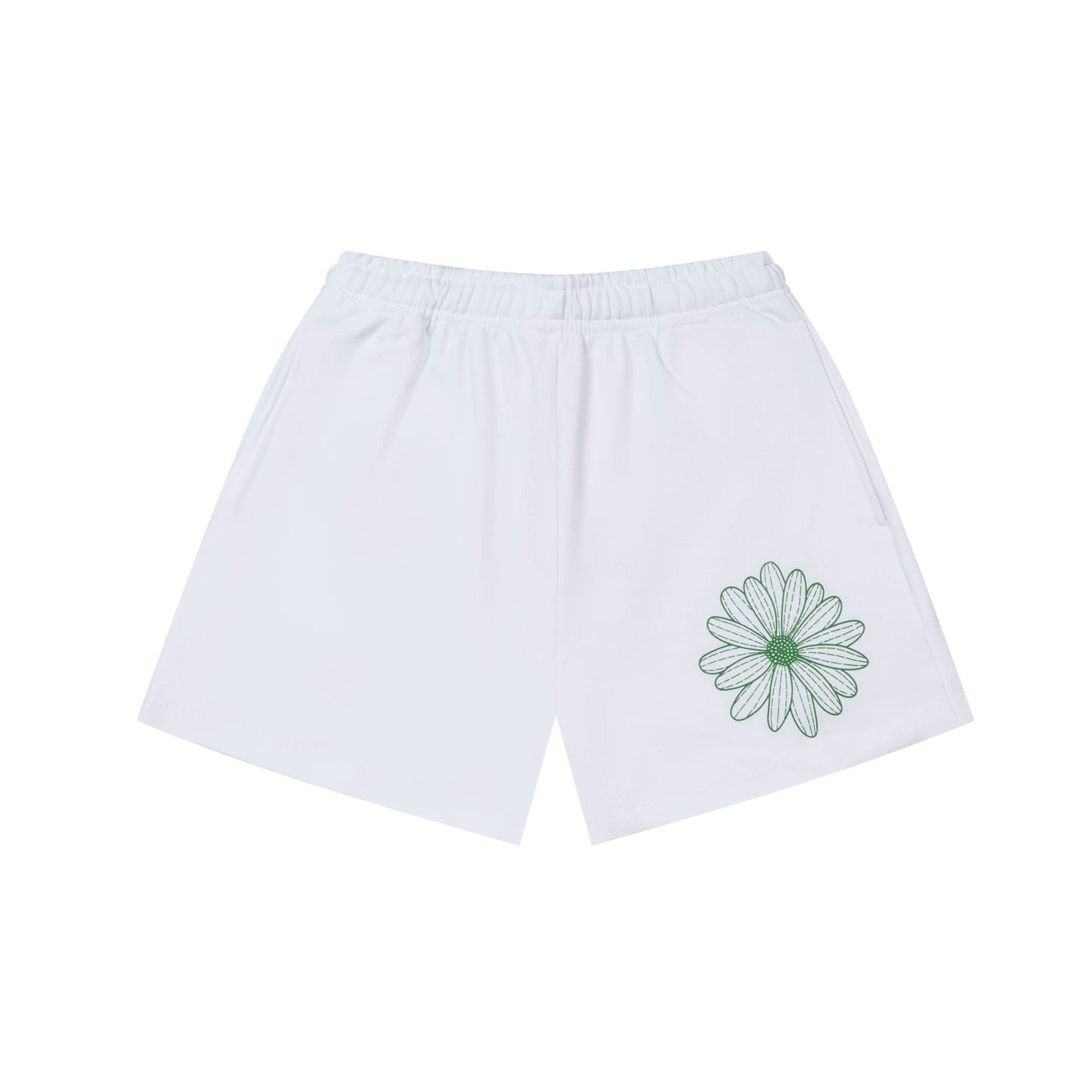 Mardi Flower Print Summer Casual Lounge Cotton Shorts
