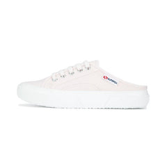 Superga Breathable Canvas Slip On Platform Mule Shoes