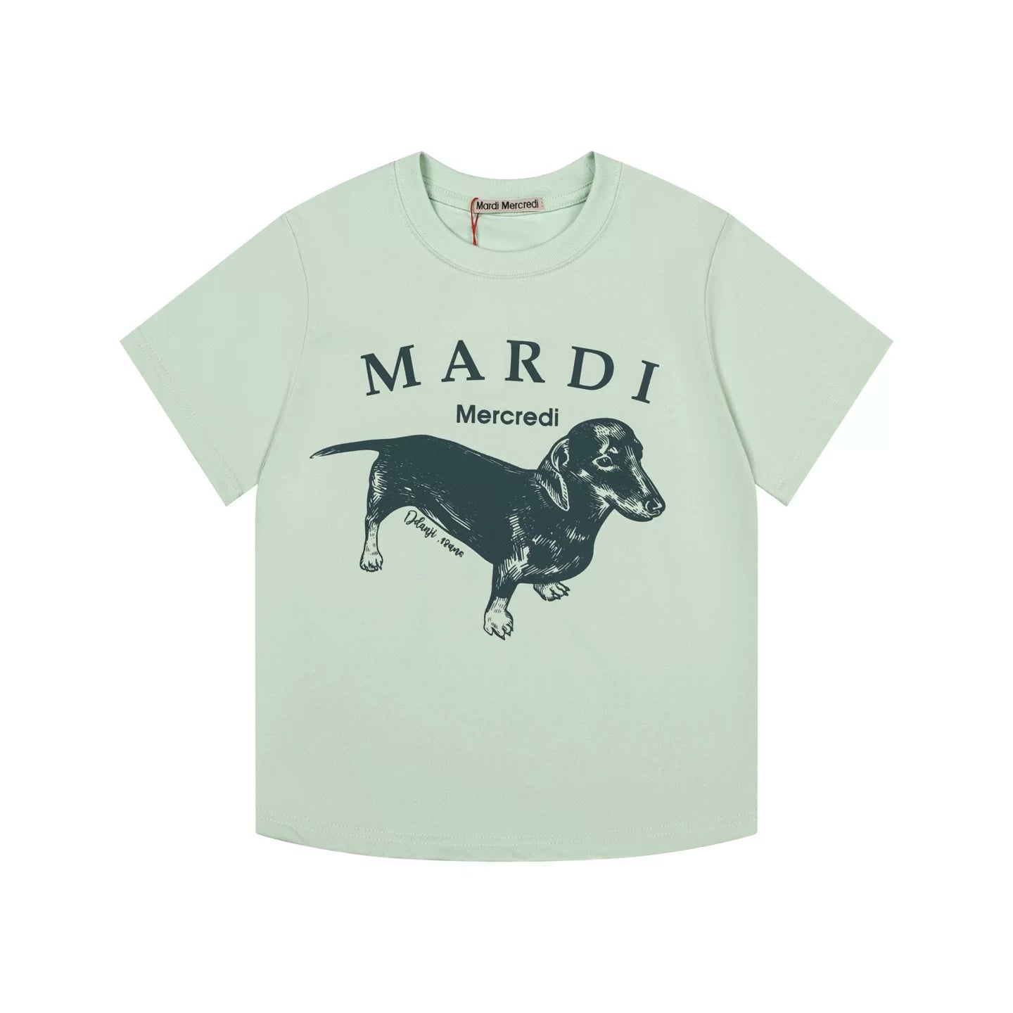 Mardi Dachshund Graphic Summer Casual Cotton Tee Unisex