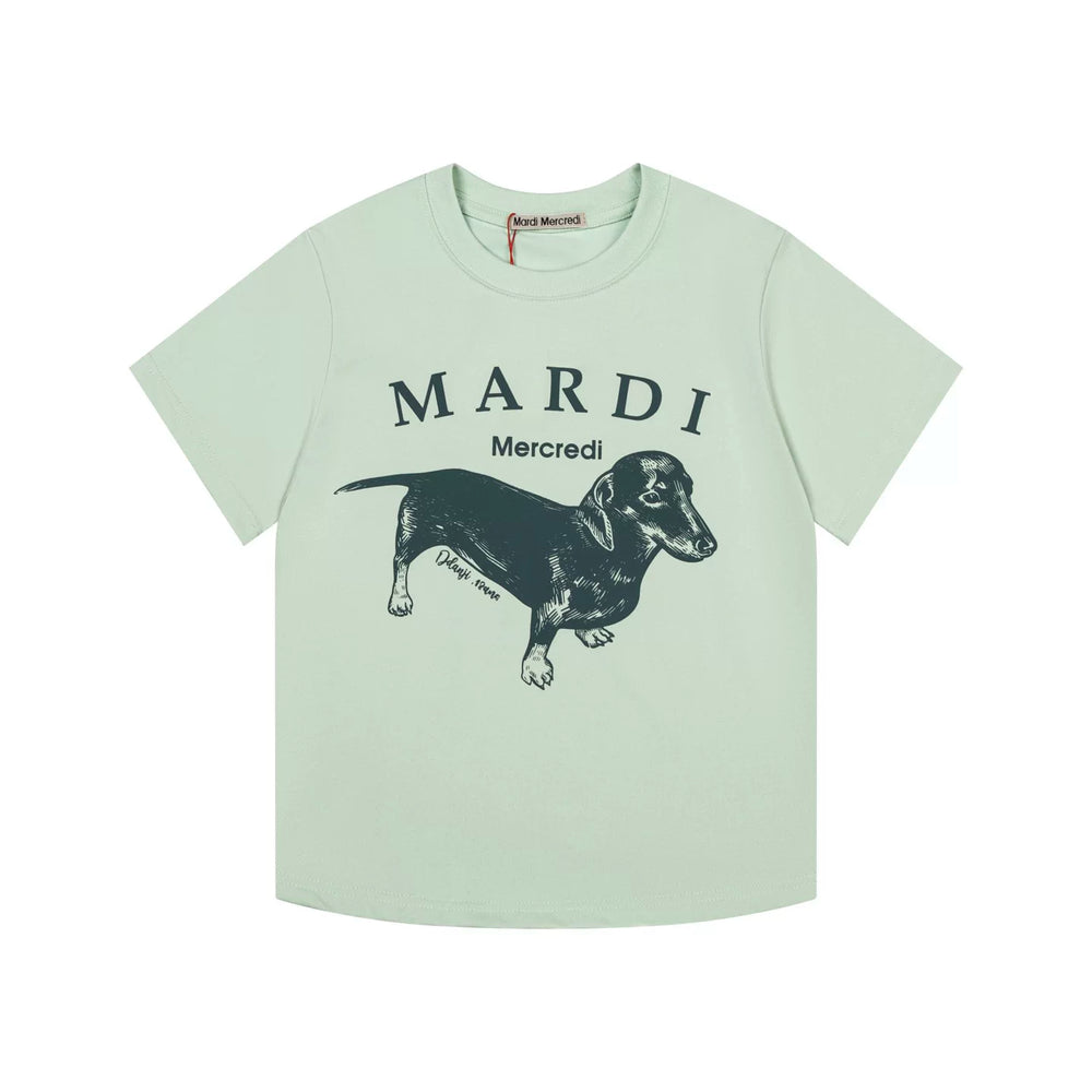 Mardi Dachshund Graphic Summer Casual Cotton Tee Unisex