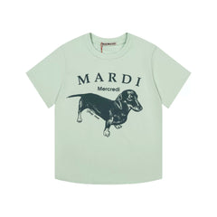 Mardi Dachshund Graphic Summer Casual Cotton Tee Unisex