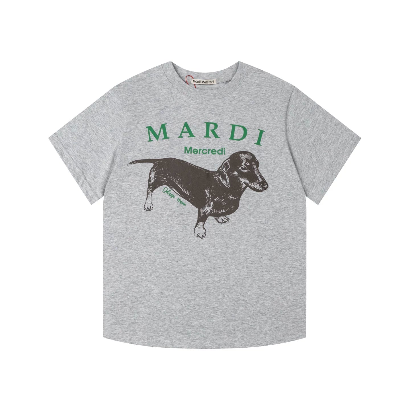 Mardi Dachshund Graphic Summer Casual Cotton Tee Unisex