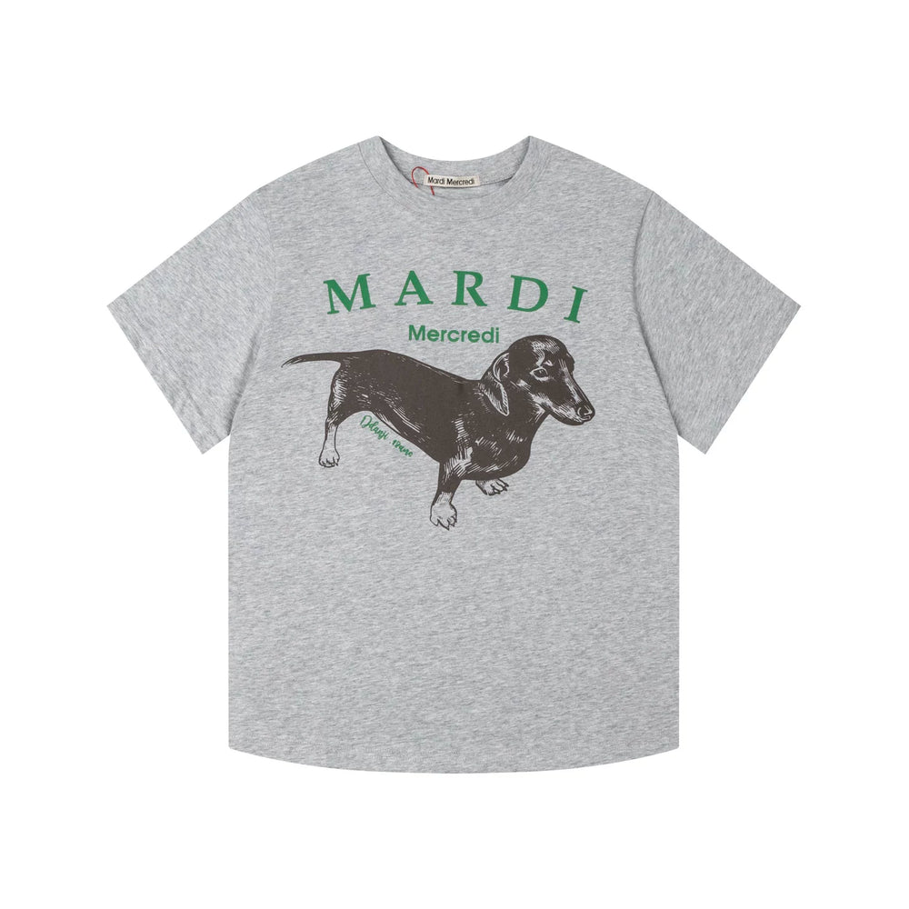 Mardi Dachshund Graphic Summer Casual Cotton Tee Unisex