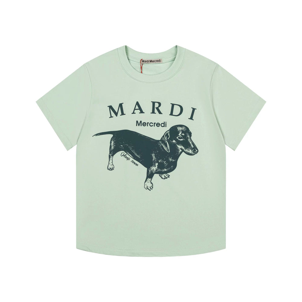 Mardi Dachshund Graphic Summer Casual Cotton Tee Unisex