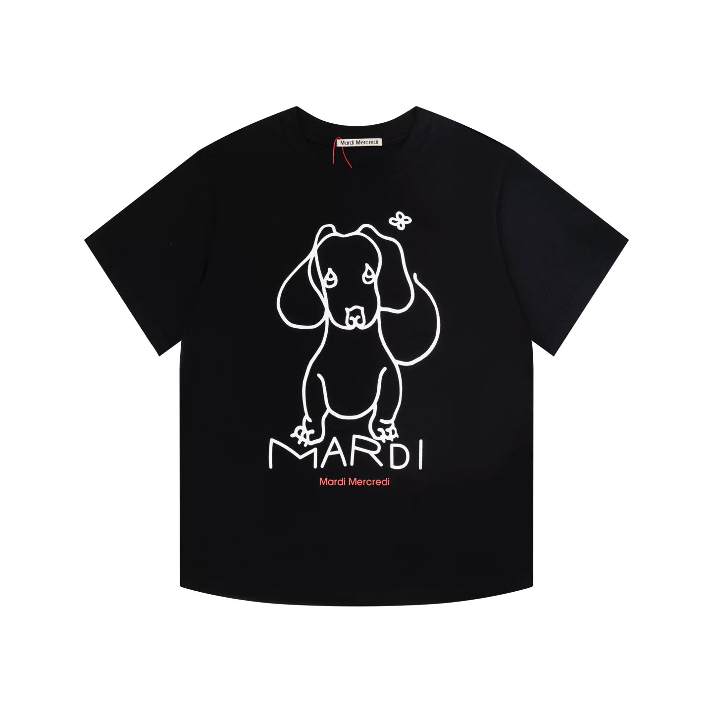 Mardi Dachshund Graphic Summer Casual Cotton Tee Unisex