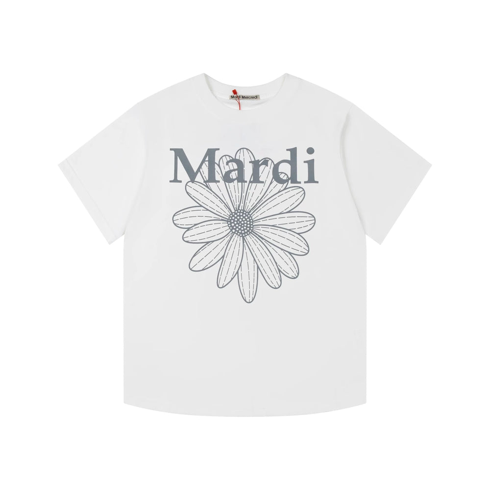 Mardi Daisy Print Summer Casual Cotton Tee Unisex