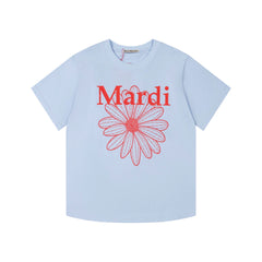 Mardi Daisy Print Summer Casual Cotton Tee Unisex