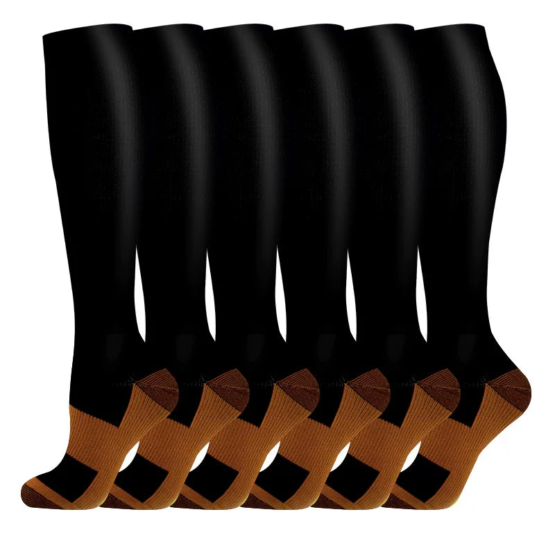 Unisex Compression Sports Socks Moisture Wicking Multi Pack