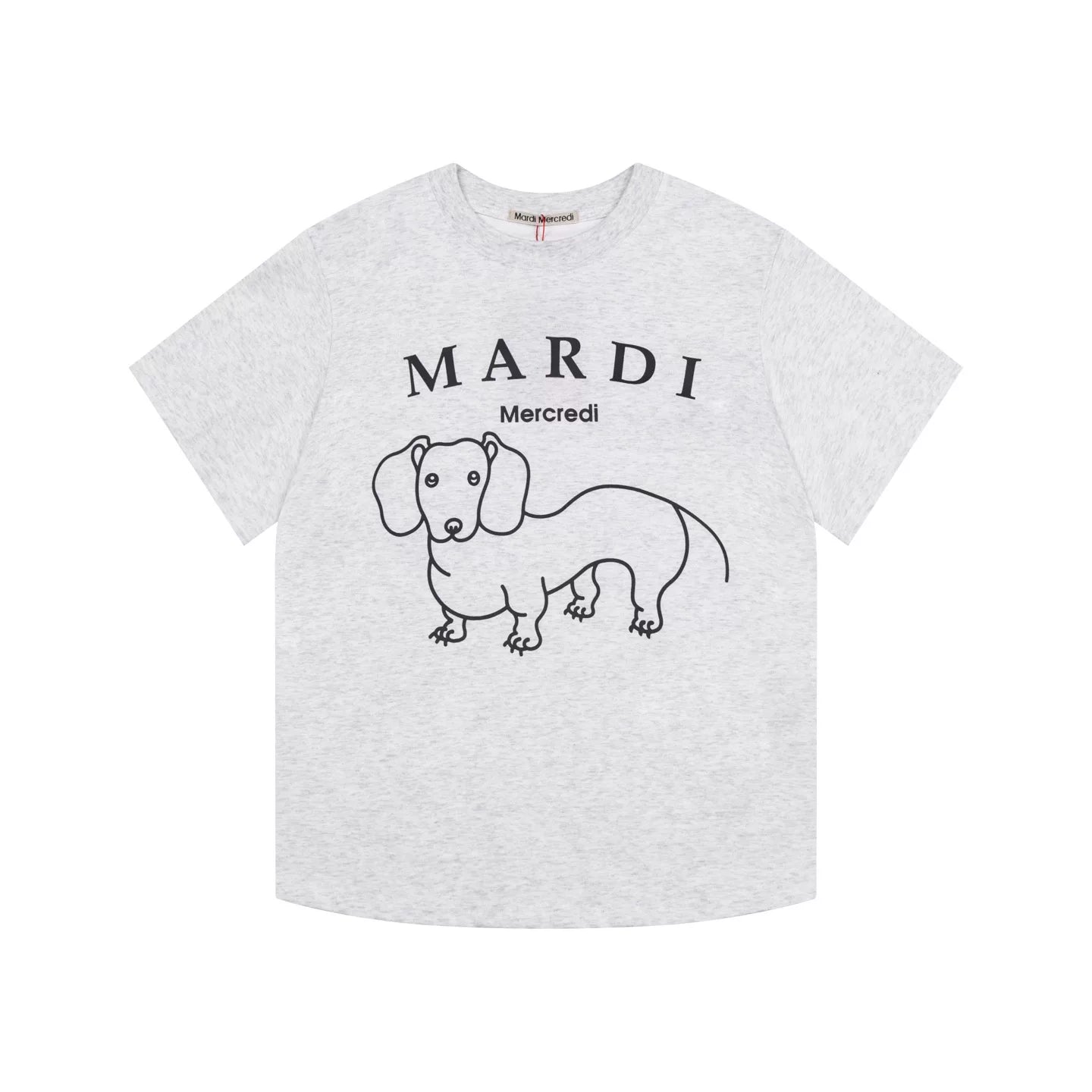 Mardi Dachshund Graphic Summer Casual Cotton Tee Unisex