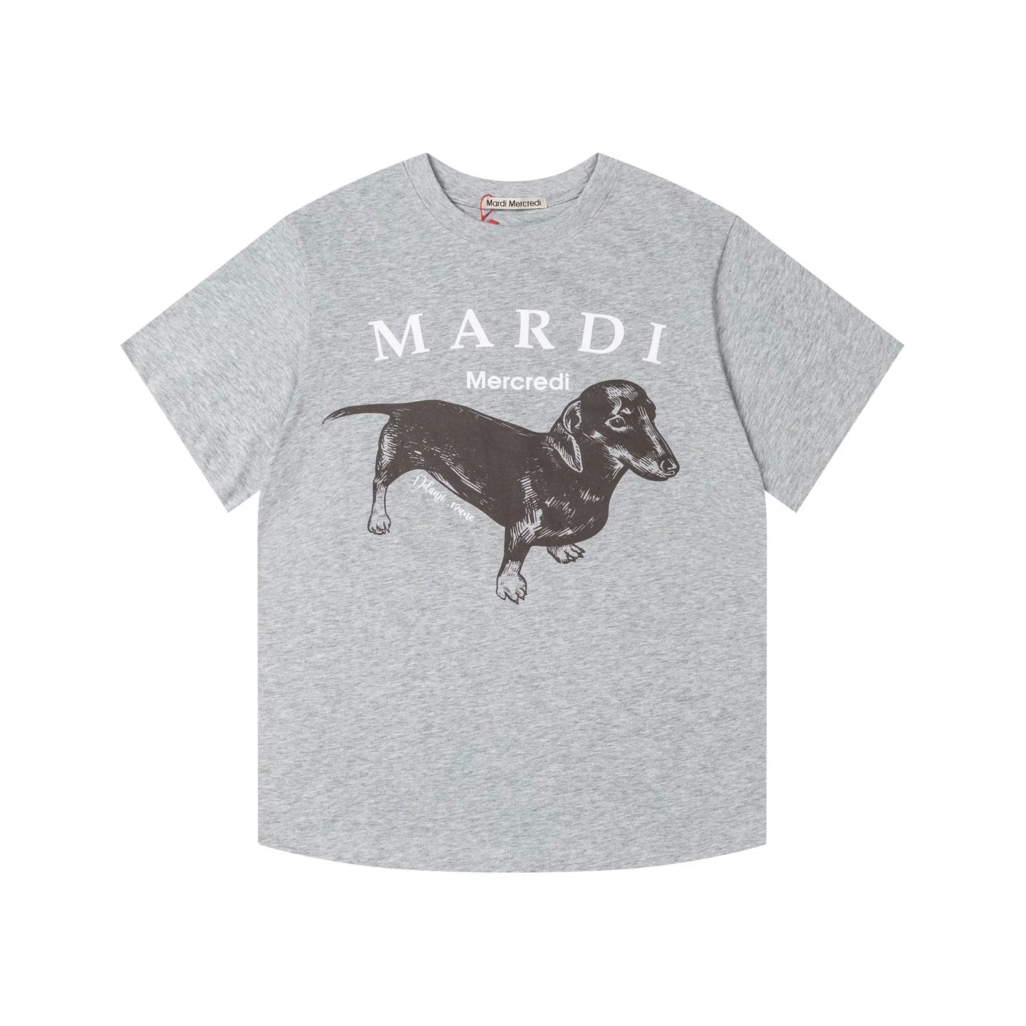 Mardi Dachshund Graphic Summer Casual Cotton Tee Unisex