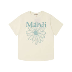 Mardi Daisy Print Summer Casual Cotton Tee Unisex