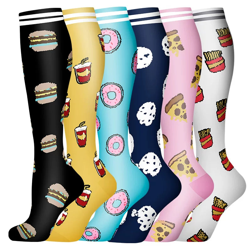 Unisex Compression Sports Socks Moisture Wicking Multi Pack