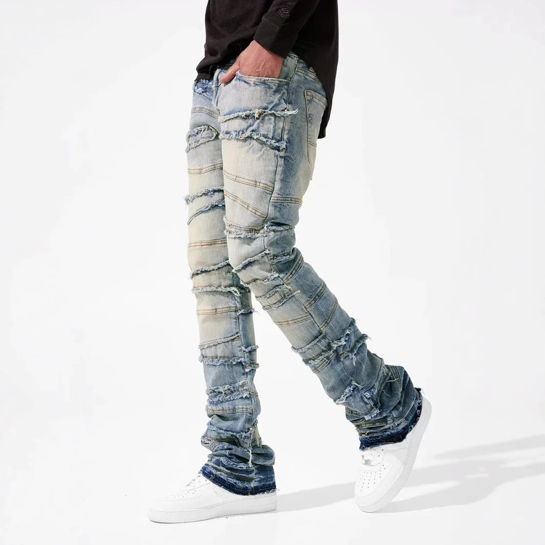 Men's New Trendy Straight Leg Stretch Denim Pants