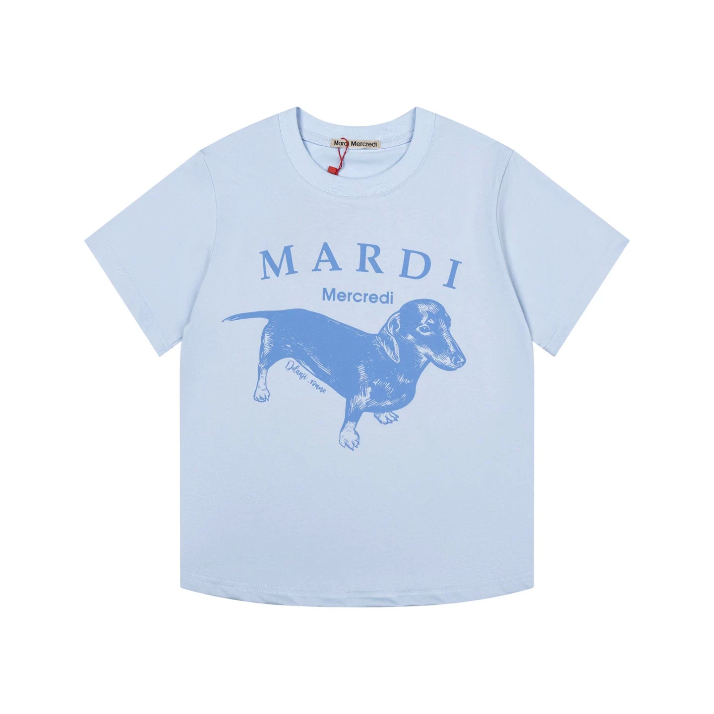 Mardi Dachshund Graphic Summer Casual Cotton Tee Unisex