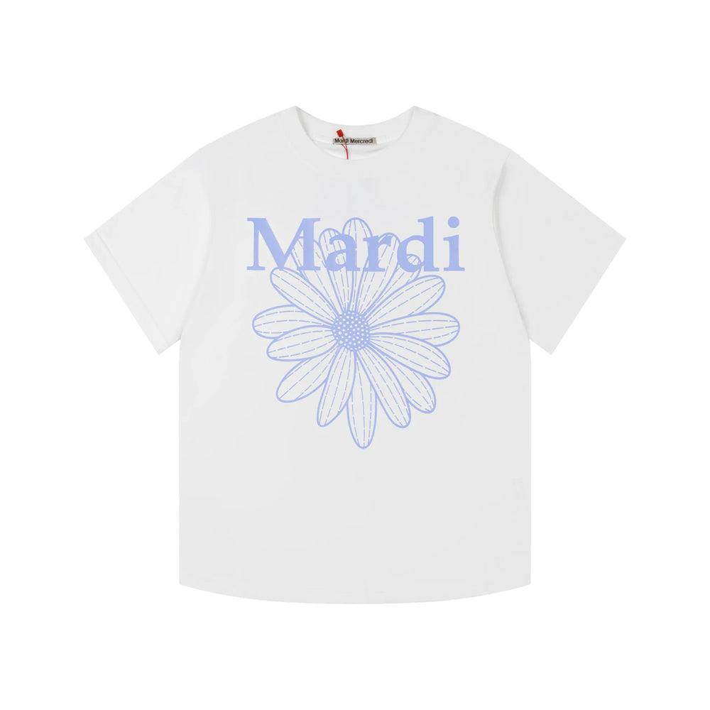 Mardi Daisy Print Summer Casual Cotton Tee Unisex