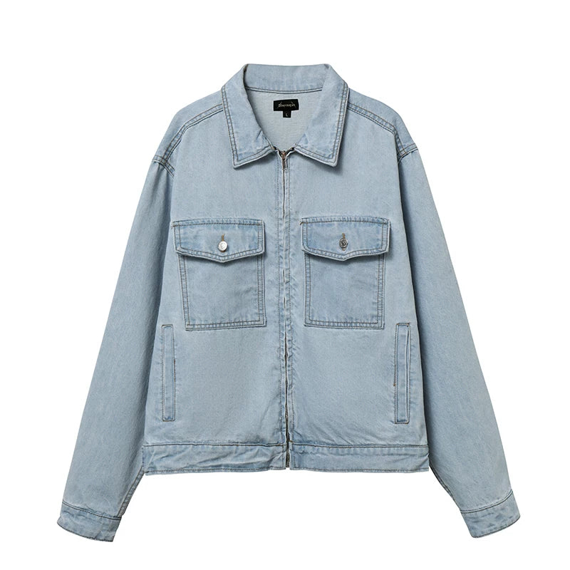 Vintage American Skate Washed Denim Cargo Jacket