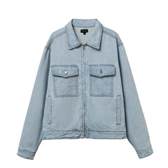 Vintage American Skate Washed Denim Cargo Jacket