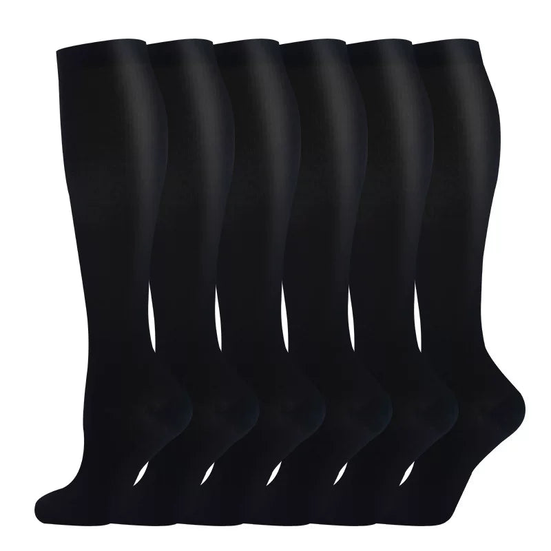 Unisex Compression Sports Socks Moisture Wicking Multi Pack