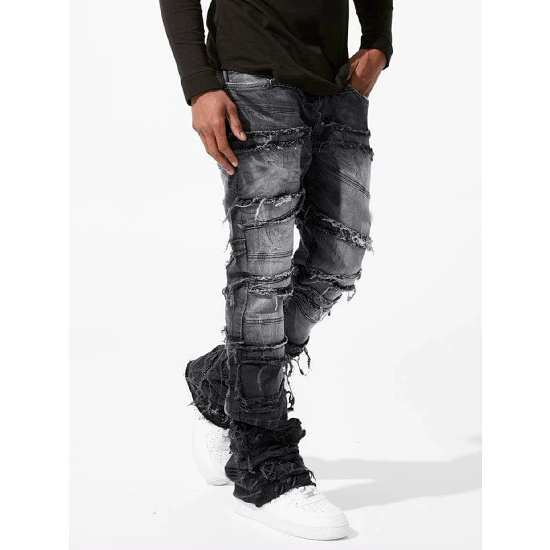 Men's New Trendy Straight Leg Stretch Denim Pants