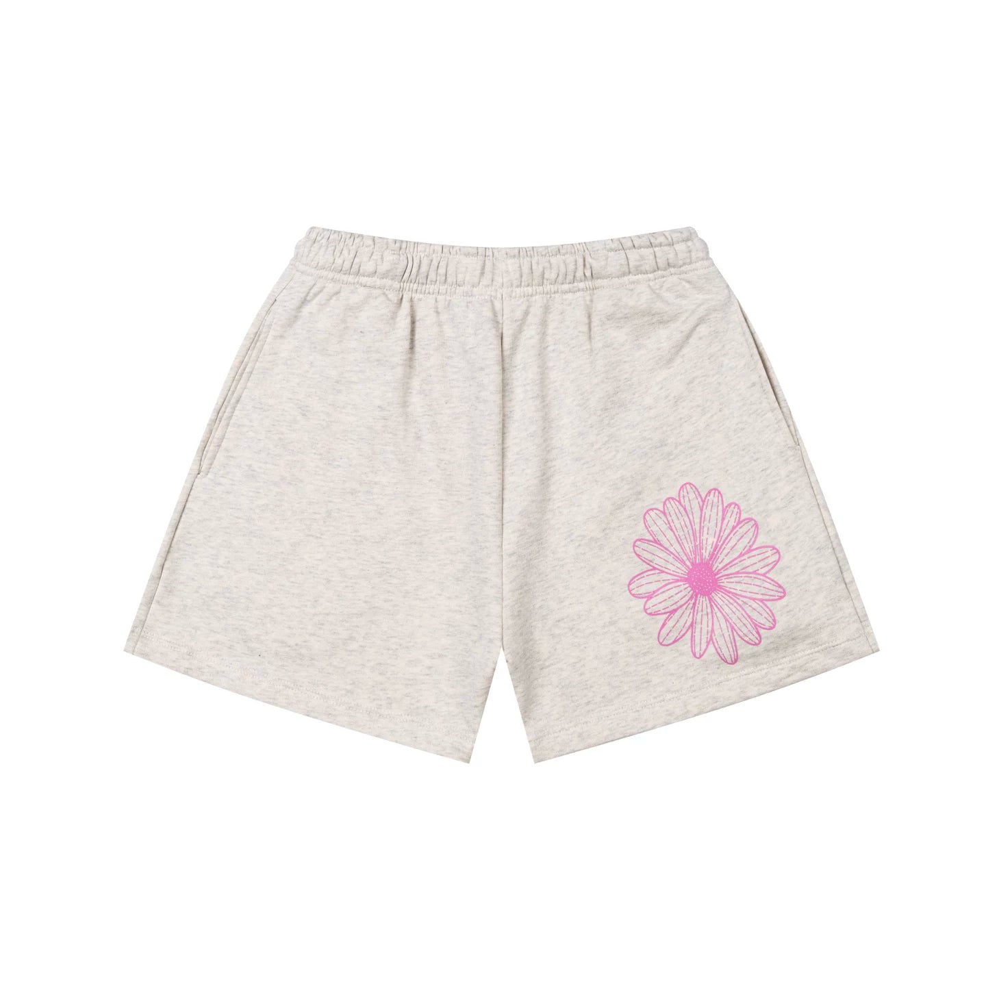 Mardi Flower Print Summer Casual Lounge Cotton Shorts