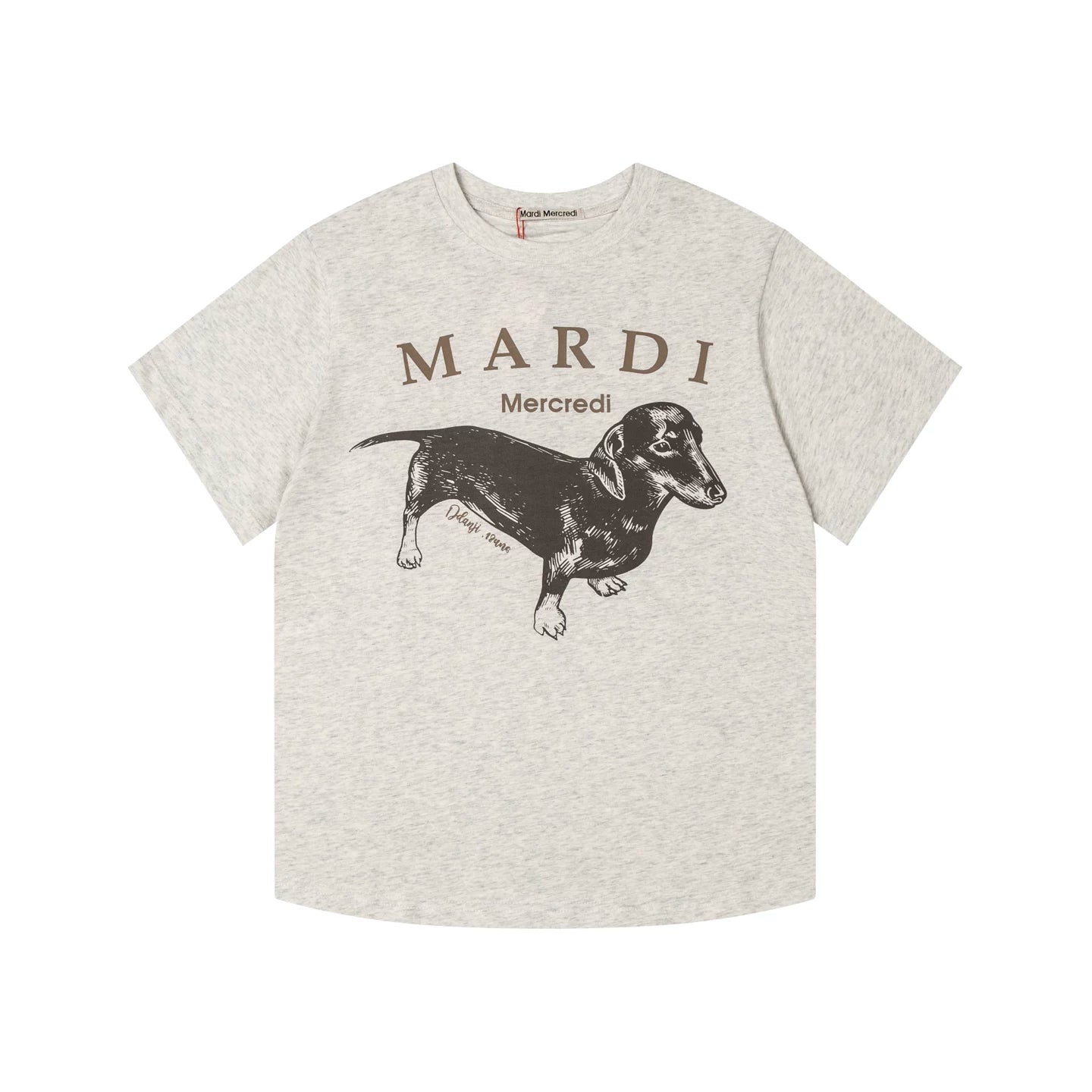 Mardi Dachshund Graphic Summer Casual Cotton Tee Unisex