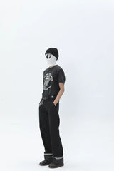 Vintage American Streetwear Heavyweight Embroidered Cargo Pants