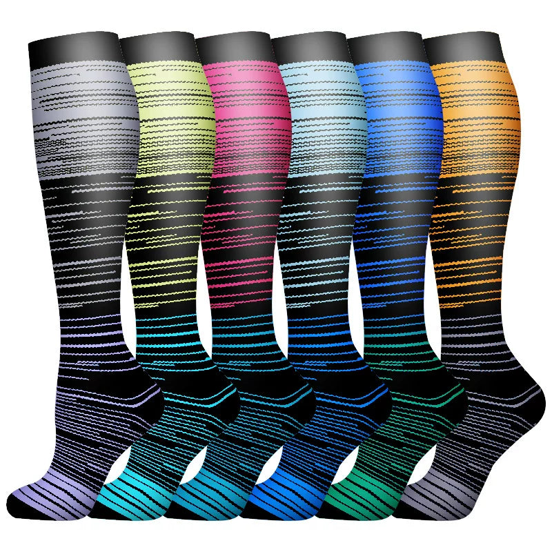Unisex Compression Sports Socks Moisture Wicking Multi Pack