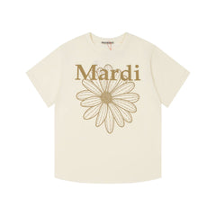 Mardi Daisy Print Summer Casual Cotton Tee Unisex