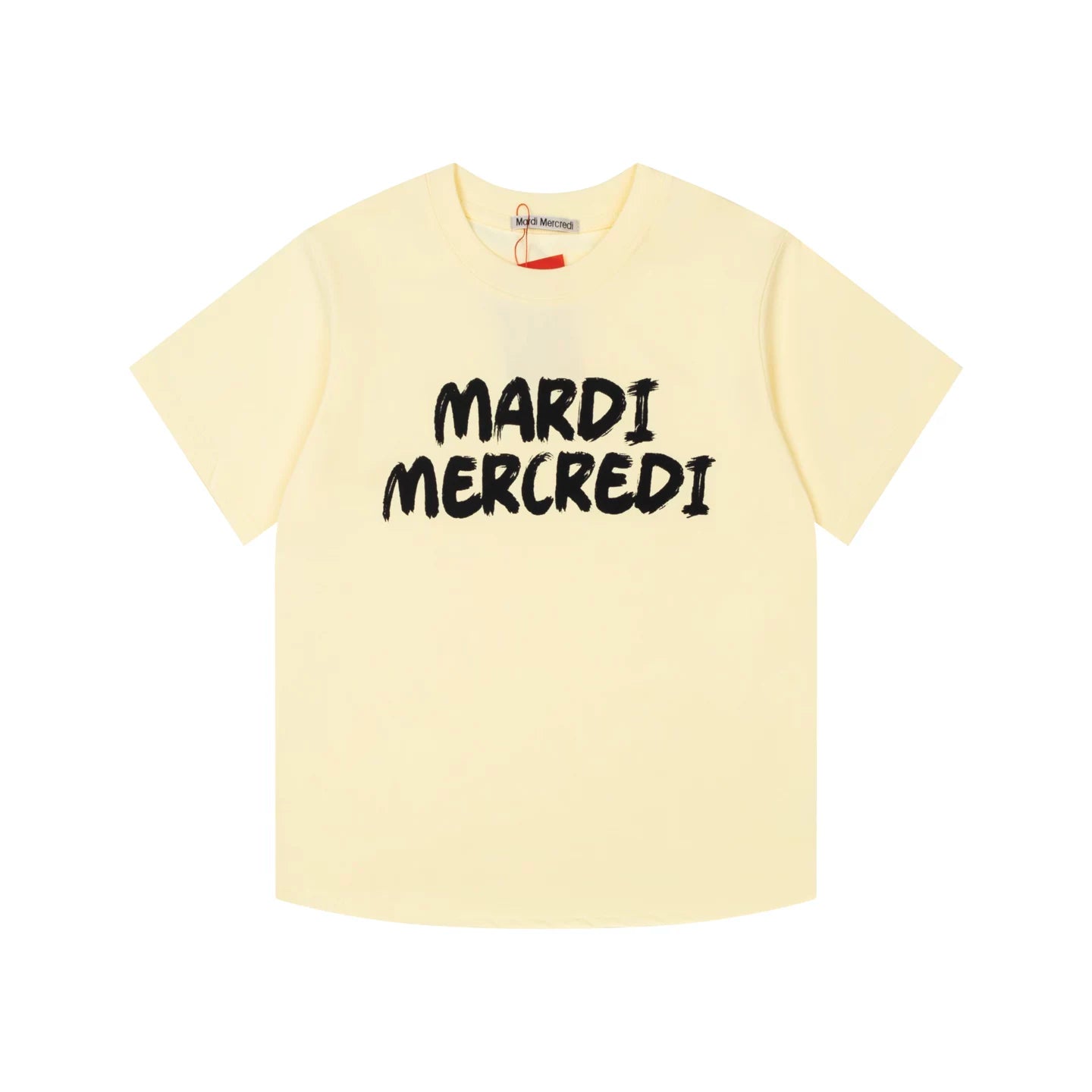 Mardi Graffiti Letter Graphic Summer Cotton Casual Tee