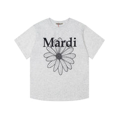 Mardi Daisy Print Summer Casual Cotton Tee Unisex