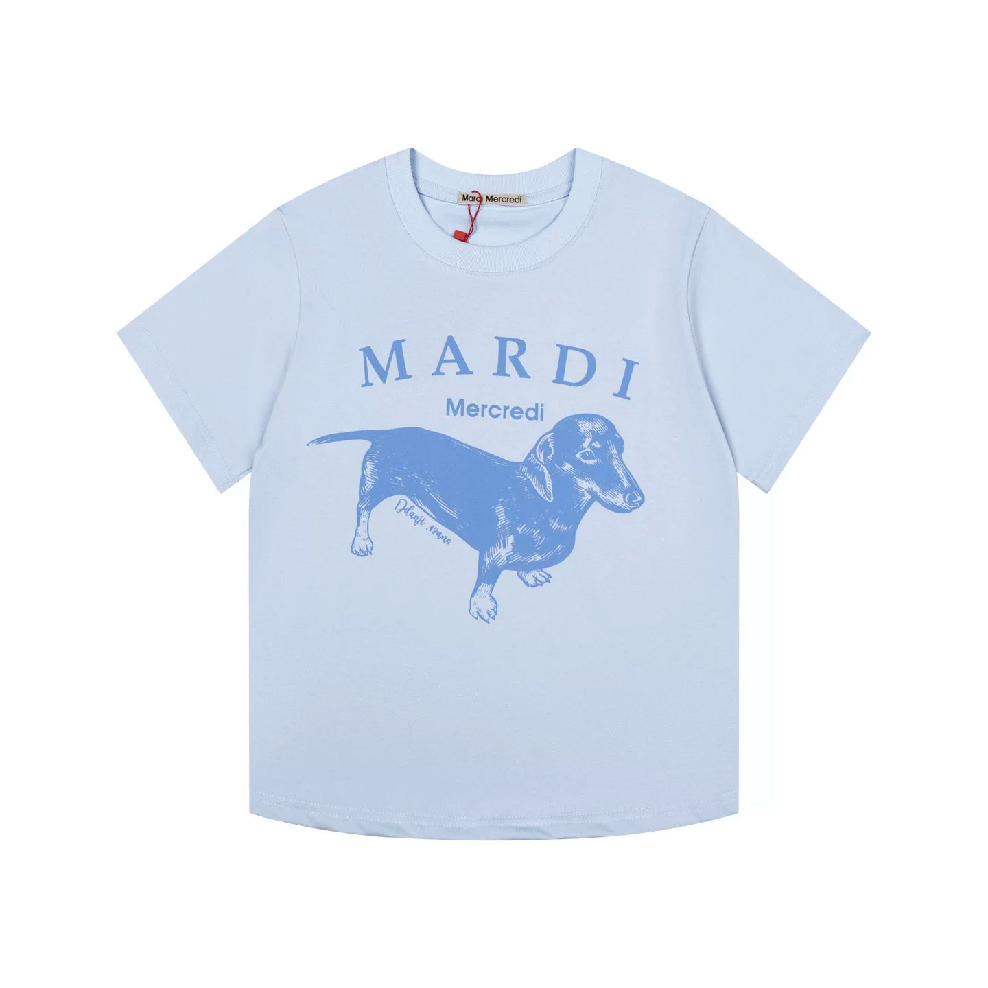 Mardi Dachshund Graphic Summer Casual Cotton Tee Unisex