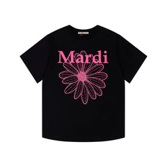 Mardi Daisy Print Summer Casual Cotton Tee Unisex