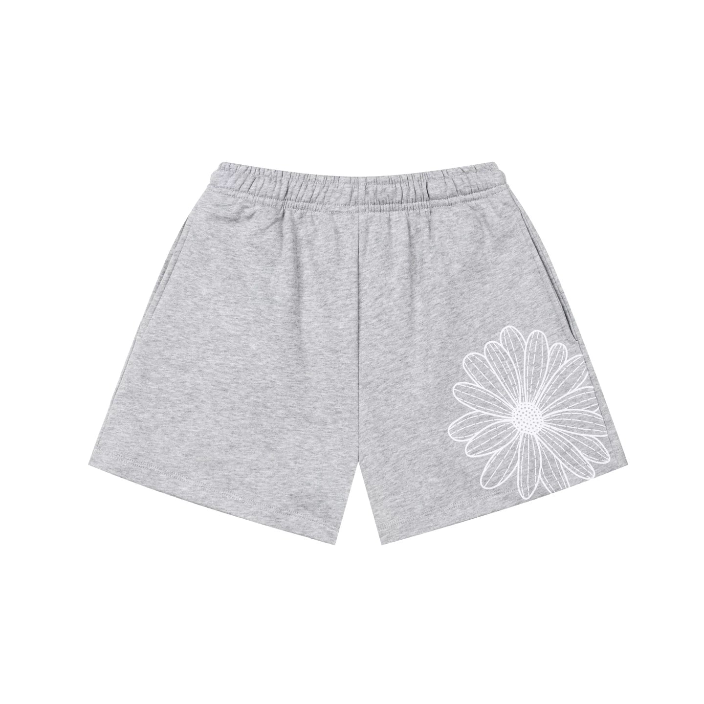 Mardi Flower Print Summer Casual Lounge Cotton Shorts