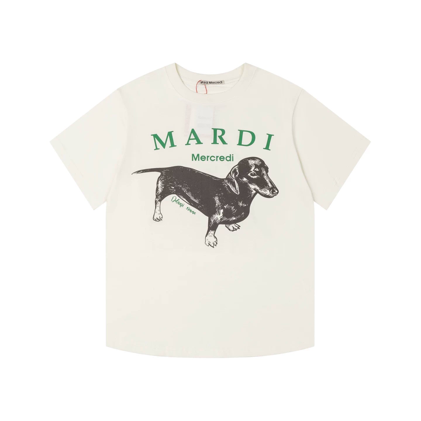 Mardi Dachshund Graphic Summer Casual Cotton Tee Unisex