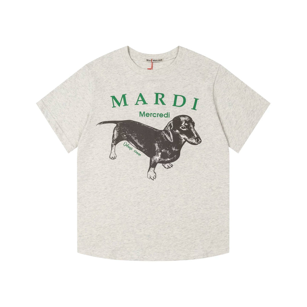 Mardi Dachshund Graphic Summer Casual Cotton Tee Unisex