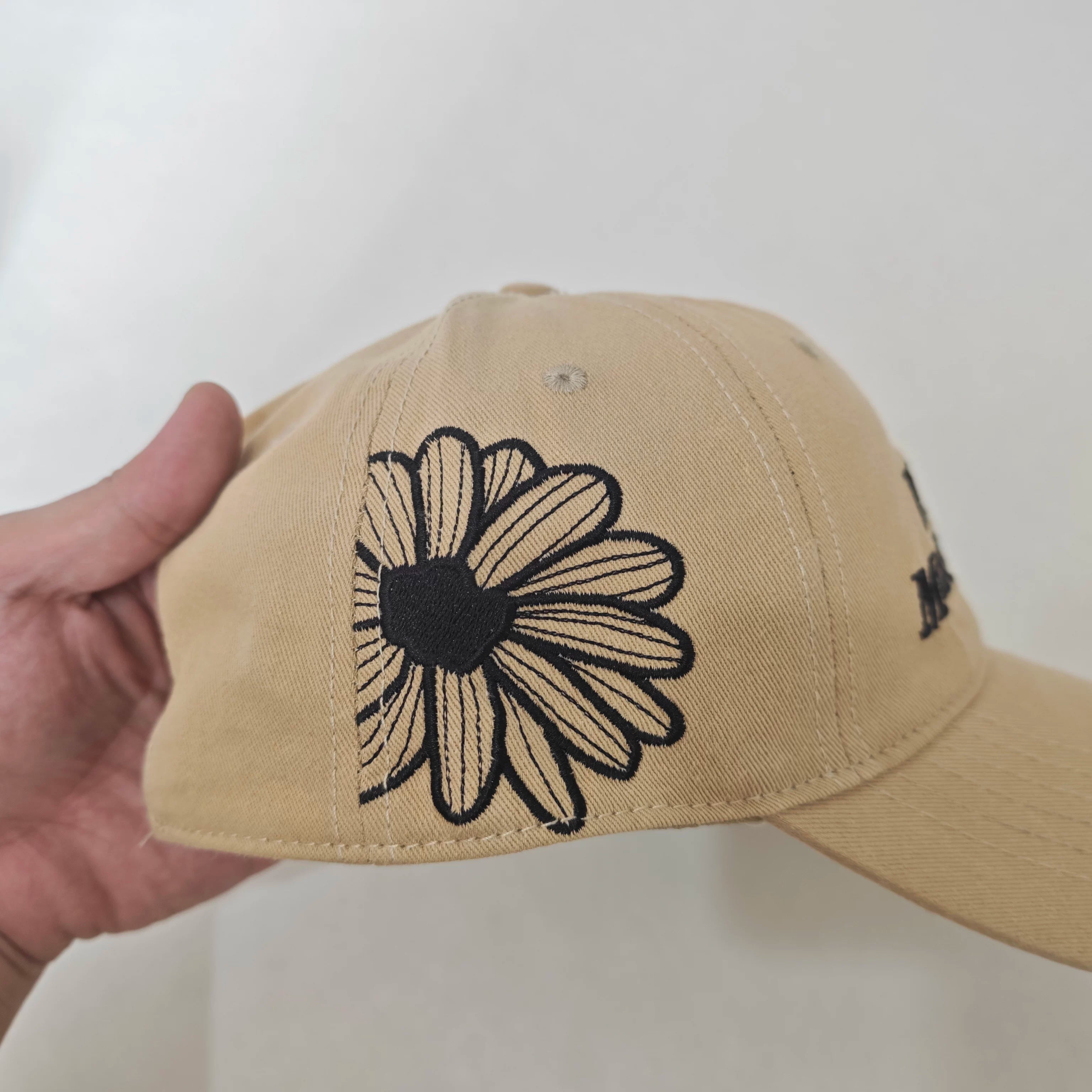 Mardi Letter Print Summer Casual Adjustable Cotton Cap