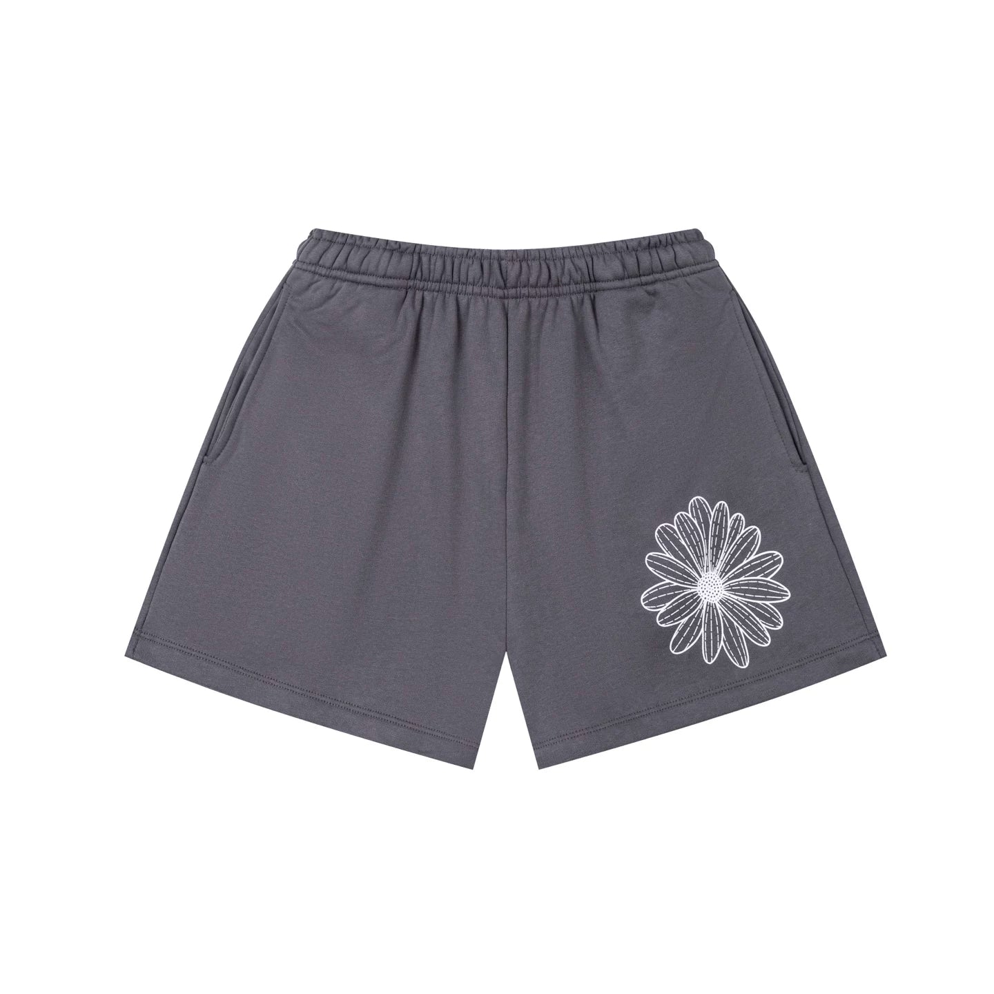 Mardi Flower Print Summer Casual Lounge Cotton Shorts