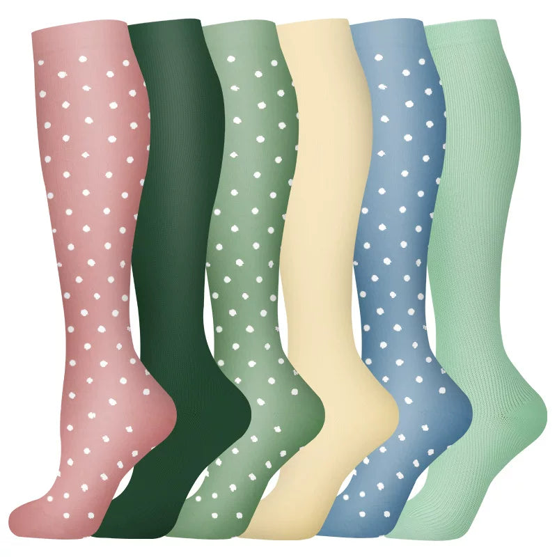 Unisex Compression Sports Socks Moisture Wicking Multi Pack