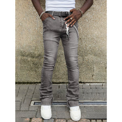Men's Plus Size Stretch Casual Straight Denim Jeans