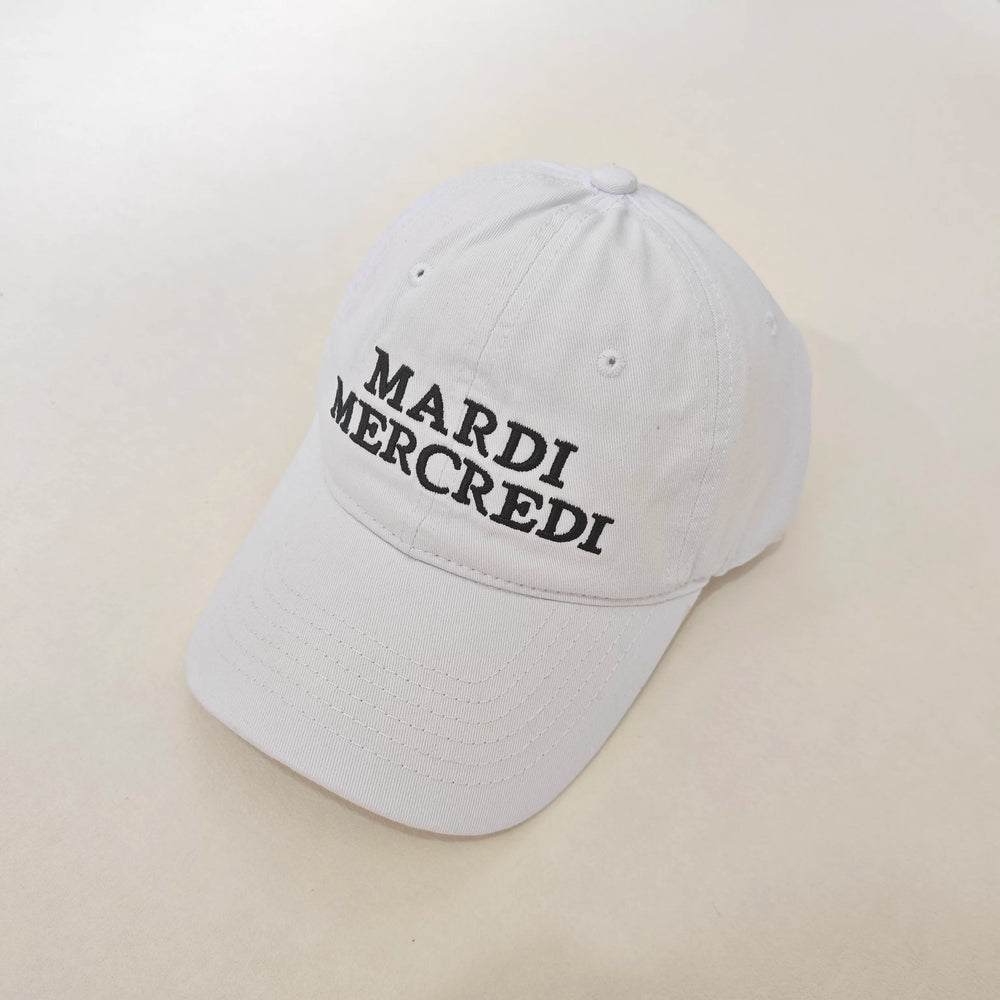 Mardi Letter Print Summer Casual Adjustable Cotton Cap