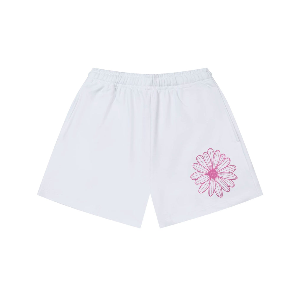 Mardi Flower Print Summer Casual Lounge Cotton Shorts