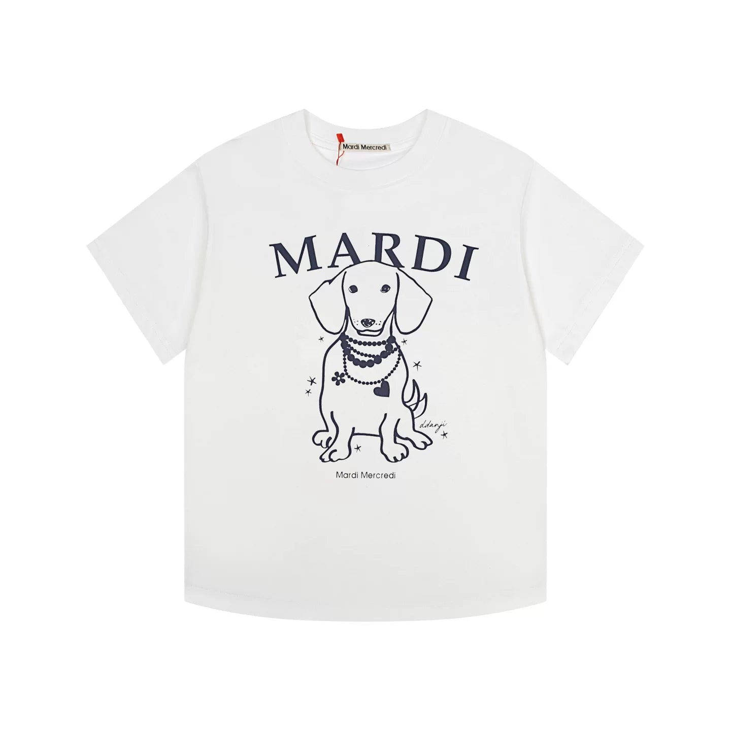 Mardi Dachshund Graphic Summer Casual Cotton Tee Unisex