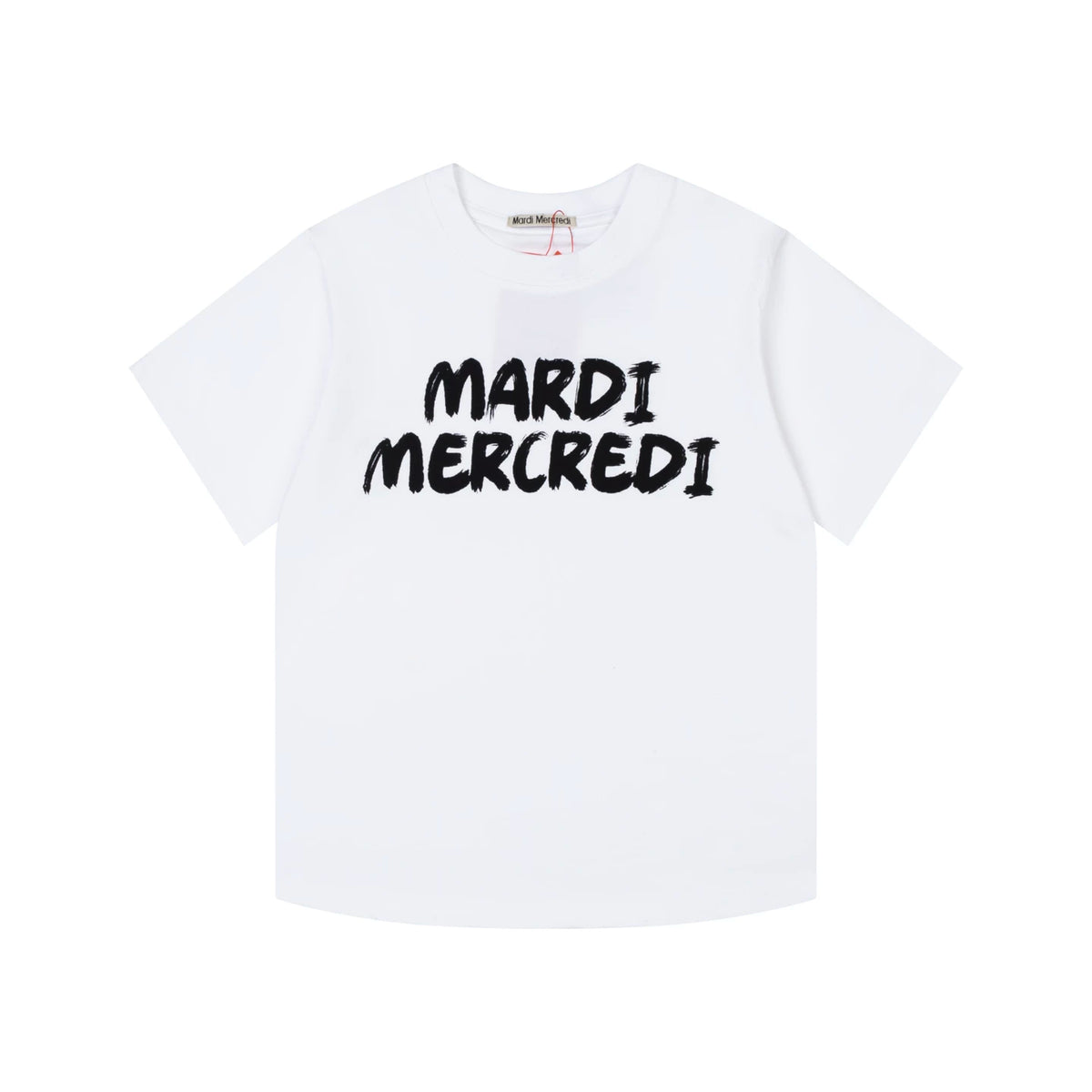 Mardi Graffiti Letter Graphic Summer Cotton Casual Tee